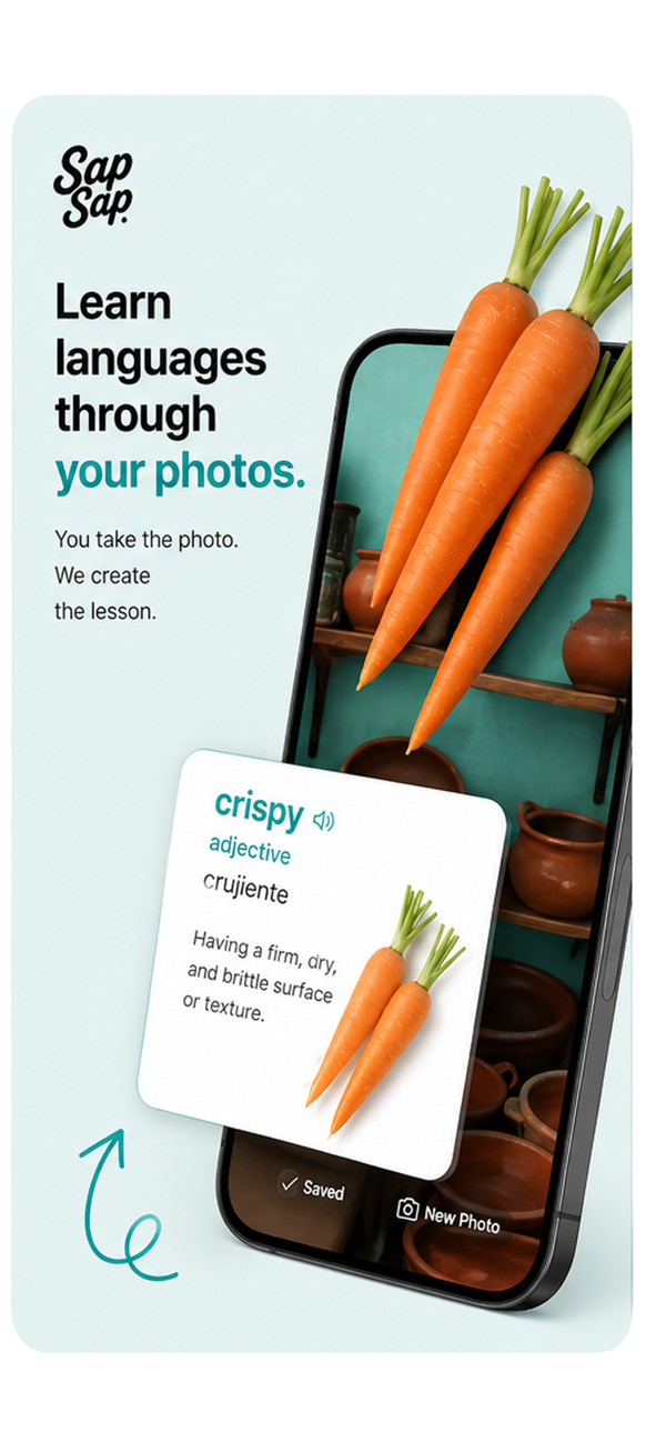 Sap Sap App Store screenshot about learning through photos